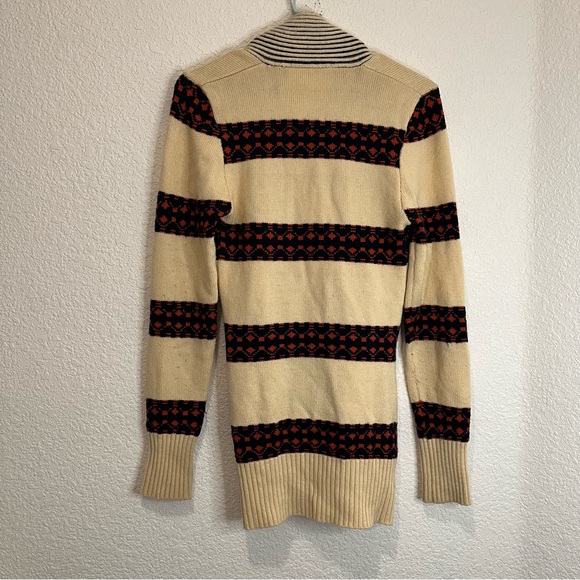 Francesca's Collection Striped Aztec Southwestern Cardigan Sweater Womens Sz S - Picture 5 of 11